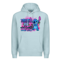 Blue Mist touch me and i will bite you stitch Premium Hoodie - Zillion Design Studio
