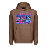 Chestnut touch me and i will bite you stitch Premium Hoodie - Zillion Design Studio