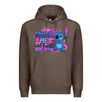 Coffee touch me and i will bite you stitch Premium Hoodie - Zillion Design Studio