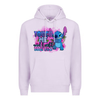 Lilac touch me and i will bite you stitch Premium Hoodie - Zillion Design Studio