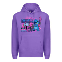 Purple touch me and i will bite you stitch Premium Hoodie - Zillion Design Studio