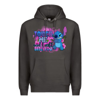 Smoke touch me and i will bite you stitch Premium Hoodie - Zillion Design Studio