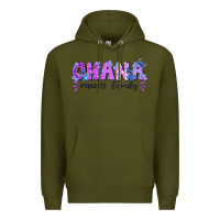 Army Green ohana means family with stitch Premium Hoodie - texasbilliewilder