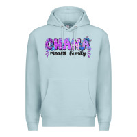 Blue Mist ohana means family with stitch Premium Hoodie - texasbilliewilder