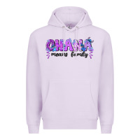 Lilac ohana means family with stitch Premium Hoodie - texasbilliewilder