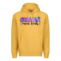 Mustard ohana means family with stitch Premium Hoodie - texasbilliewilder