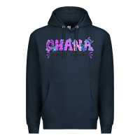 Navy ohana means family with stitch Premium Hoodie - texasbilliewilder