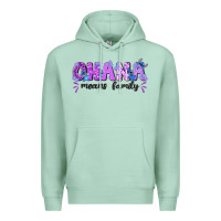 Seafoam ohana means family with stitch Premium Hoodie - texasbilliewilder