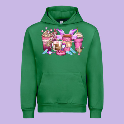 Princess Coffee Cups Urban Hoodie Designed By Zillion Design Studio