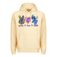 Pina Colada peace love stitch Premium Hoodie - texasbilliewilder