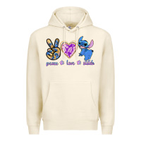 Tofu peace love stitch Premium Hoodie - texasbilliewilder
