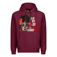 Burgundy in a world full of princesses be a chingona Premium Hoodie - CTS Tumbler Store