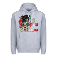 Heather Grey in a world full of princesses be a chingona Premium Hoodie - CTS Tumbler Store