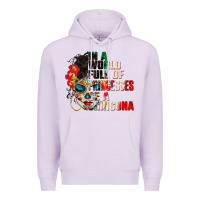 Lilac in a world full of princesses be a chingona Premium Hoodie - CTS Tumbler Store