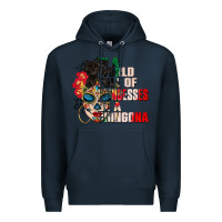 Navy in a world full of princesses be a chingona Premium Hoodie - CTS Tumbler Store
