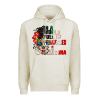 Oatmeal Heather in a world full of princesses be a chingona Premium Hoodie - CTS Tumbler Store