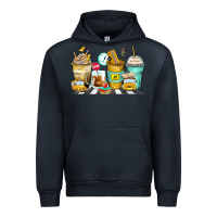 Navy school bus coffee cups Urban Hoodie - Zillion Design Studio
