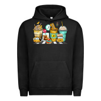 Pigment Black school bus coffee cups Urban Hoodie - Zillion Design Studio