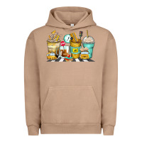 School Bus Coffee Cups Urban Hoodie | Teevron