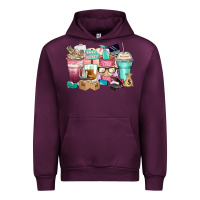 Mauve Wine small business coffee cups Urban Hoodie - Zillion Design Studio