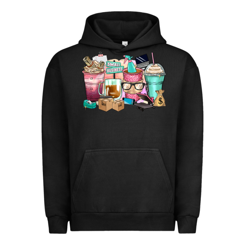 Small Business Coffee Cups Urban Hoodie by Zillion Design Studio | Teevron