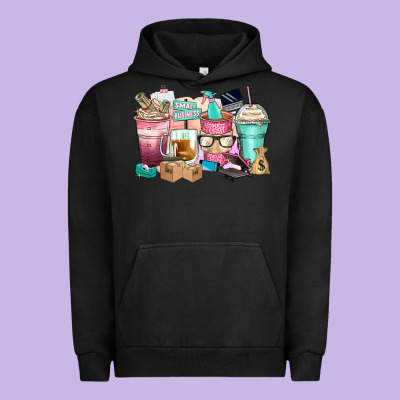 Small Business Coffee Cups Urban Hoodie Designed By Zillion Design Studio