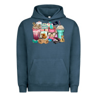 Pigment Midnight Navy small business coffee cups Urban Hoodie - Zillion Design Studio