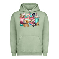 Pigment Oil Green small business coffee cups Urban Hoodie - Zillion Design Studio