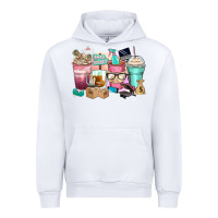 White small business coffee cups Urban Hoodie - Zillion Design Studio