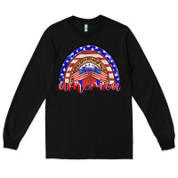 Black america rainbow Long Sleeve Tee - BarkalooDesign