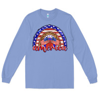 Colony Blue america rainbow Long Sleeve Tee - BarkalooDesign