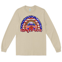 Mushroom america rainbow Long Sleeve Tee - BarkalooDesign