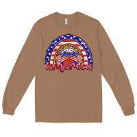 Toasted Coconut america rainbow Long Sleeve Tee - BarkalooDesign