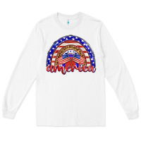 White america rainbow Long Sleeve Tee - BarkalooDesign