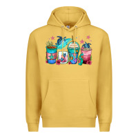 Antique Gold turtle coffee cups Premium Hoodie - Zillion Design Studio