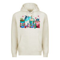 Oatmeal Heather turtle coffee cups Premium Hoodie - Zillion Design Studio