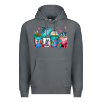 Rock turtle coffee cups Premium Hoodie - Zillion Design Studio