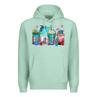Seafoam turtle coffee cups Premium Hoodie - Zillion Design Studio