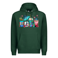 Sports Green turtle coffee cups Premium Hoodie - Zillion Design Studio