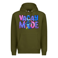 Army Green vacay mode stitch Premium Hoodie - Zillion Design Studio