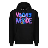 Black vacay mode stitch Premium Hoodie - Zillion Design Studio