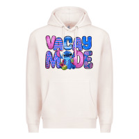 Pale Pink vacay mode stitch Premium Hoodie - Zillion Design Studio