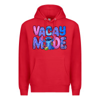 Red vacay mode stitch Premium Hoodie - Zillion Design Studio