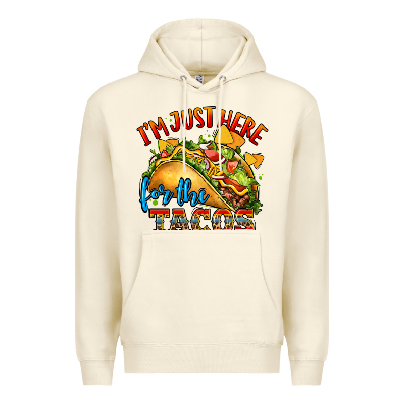 Im Just Here For The Tacos Premium Hoodie by CTS Tumbler Store | Teevron