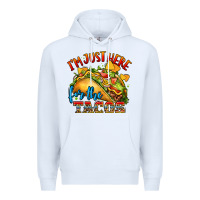 White im just here for the tacos Premium Hoodie - CTS Tumbler Store