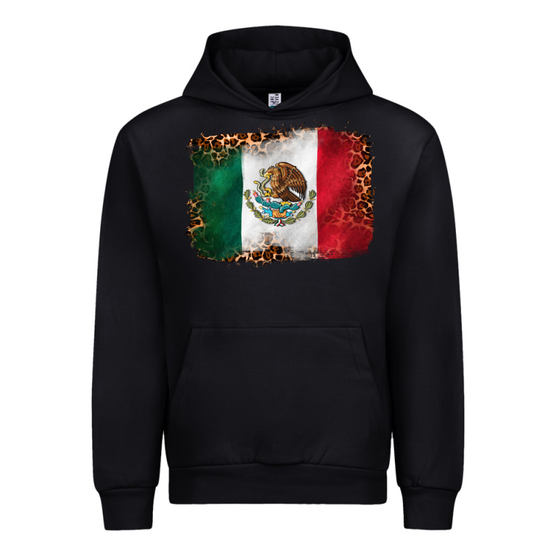 Mexican And Leopard Flag Urban Hoodie by CTS Tumbler Store | Teevron