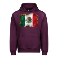 Mauve Wine mexican and leopard flag Urban Hoodie - CTS Tumbler Store