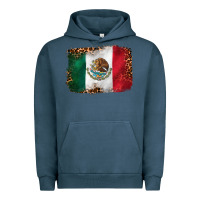 Pigment Midnight Navy mexican and leopard flag Urban Hoodie - CTS Tumbler Store