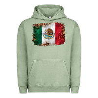 Pigment Oil Green mexican and leopard flag Urban Hoodie - CTS Tumbler Store