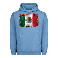 Pigment Pebble Blue mexican and leopard flag Urban Hoodie - CTS Tumbler Store
